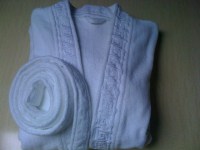 Peignoir 100%coton exterieur type velours Haut de gamme